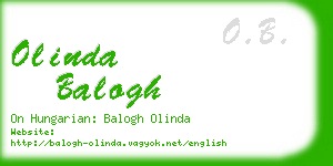 olinda balogh business card